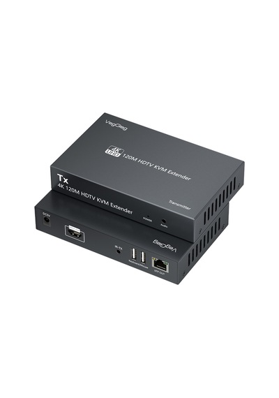 Veggieg 4k 30hz Hdmı Kvm Extender 120 Metre Cat5e/6 Hdmı Menzil Genişletici Uzatıcı
