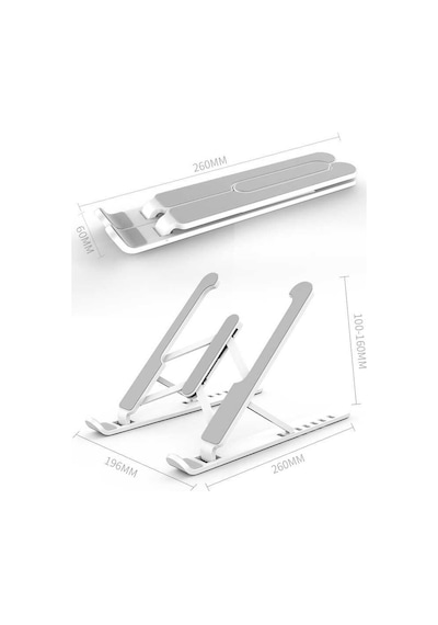 Ceponya Universal Katlanabilir Hafif Kaymaz Laptop Stantı 6 Ayar