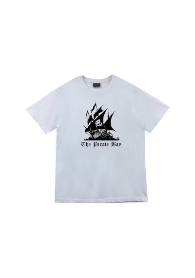 Stoned&Fame Unisex Beyaz Gemi Baskılı T-shirt Beyaz