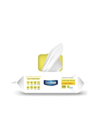 İz Bırakmaz Yüzey Temizlik Havlusu Limon 100 Yaprak 0