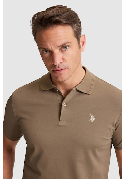 U.s. Polo Assn. Erkek Haki Tişört Basic 50324938-vr027