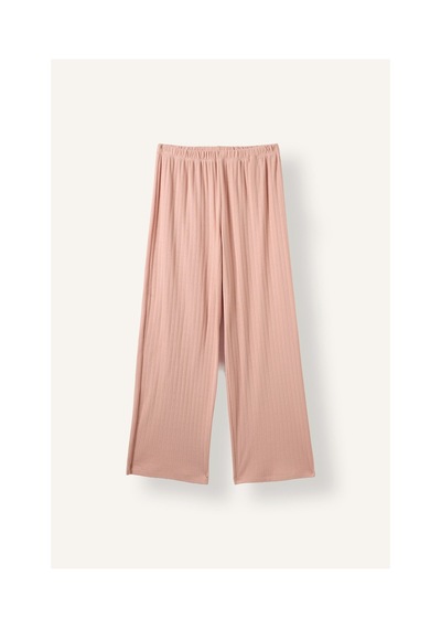 Defacto Regular Fit V Yaka Fitilli Dantel Detaylı 2li Pijama Takımı I4236ax26aubr105 Pembe-br105