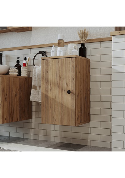 Banyo Dolabı Mat Mdf 60 X 35 Cm Banyo Boy Dolabı Lotus Atlantik Atlantik Çam