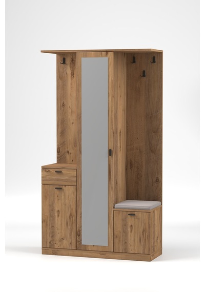 Harmony Partmanto Vestiyer Ayakkabılık 106x190x39 Cm - Modern Tasarım Kahverengi