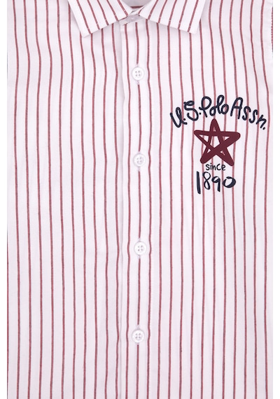 U.s. Polo Assn. Erkek Çocuk Kırmızı Gömlek Desenli 50316675-vr030 Kırmızı