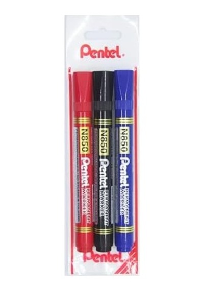 Permanent Markör - Yuvarlak Uç Siy-kır-mav Diğer