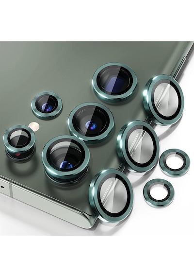 Samsung Galaxy S23 Ultra Uyumlu Kamera Koruyucu Green