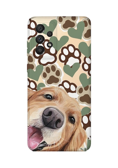 Samsung Galaxy M52 Uyumlu Baskılı Şeffaf Telefon Kılıfı Koleksiyon: Dog Lover 1