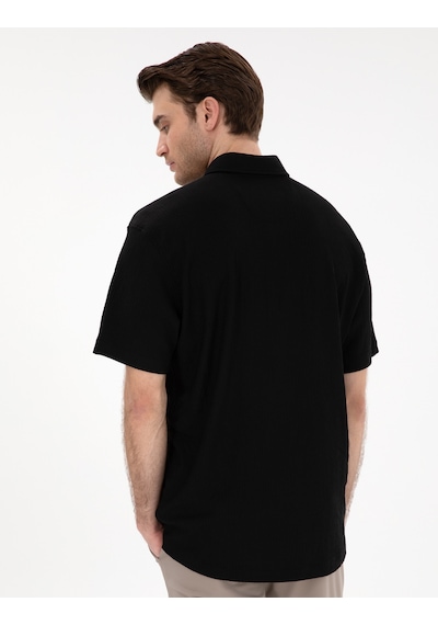 Pierre Cardin Erkek Siyah Gömlek Kısa Kollu 50307091-vr046 Siyah