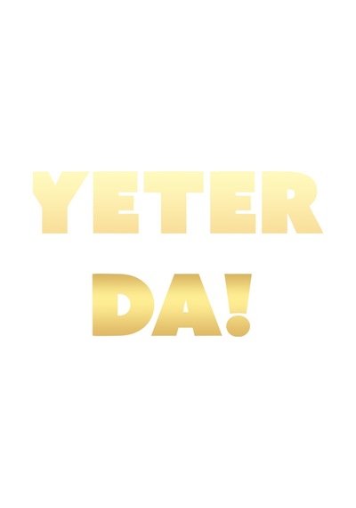 Yeter Da Araba Sticker 17x17 Cm Gold