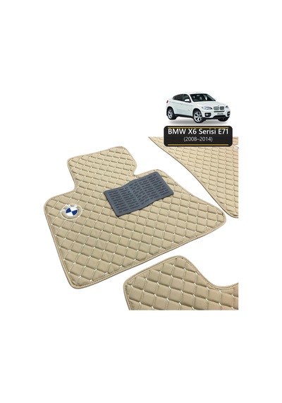 Oto Halı Paspas Bmw X6 Serisi E71 2008-2014 Uyumlu M M Teknik Sport Kaymaz & Şık Tasarım
