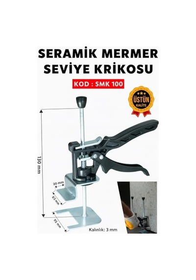 Mermer Seviye Krikosu 100 Kg Taşıma Kapasiteli Metal Gövde Zemin Düzleme Aparatı Granit Döşeme Hizalama Aracı Pr