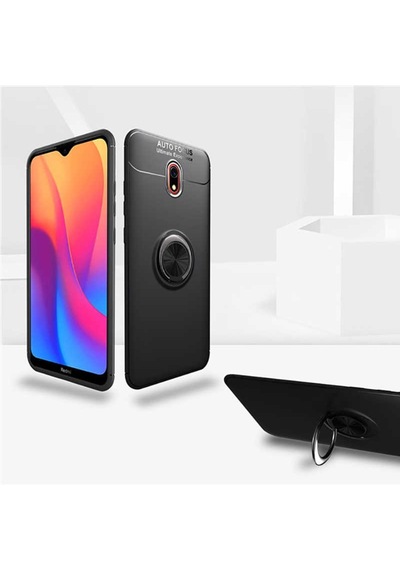 Xiaomi Redmi 8A Kılıf Yüzüklü Magnetli Ravel Case