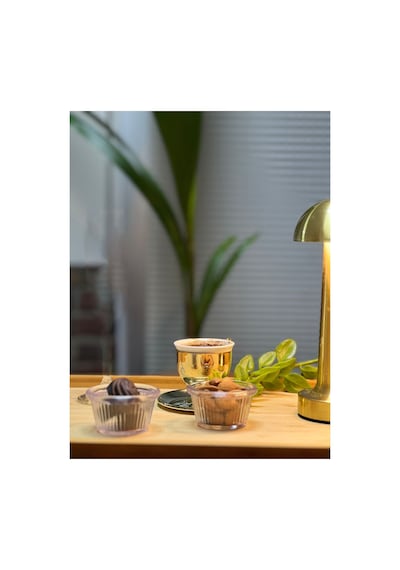 Şeffaf Kristal Sosluk/reçellik/çerezlik Minimal Kase 6'lı Şeffaf Çok Renkli