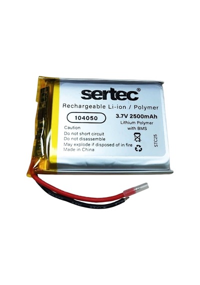 Sertec 104050 3.7v 2500mah Li-polymer Pil Devreli/1.5a Evimdeyokyok