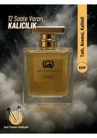 Tulvionis Erkek Parfüm Edp Bergamot, Badem, Lavanta, Vanilya, Sandal Ağacı, Amber Aromatik - Odunsu