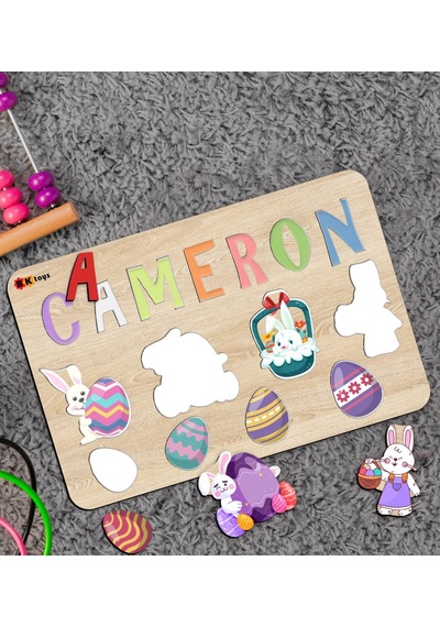 Bk Toys Isimli Çocuklar Için Paskalya Bayramı Ahşap Figürlü Eğiti