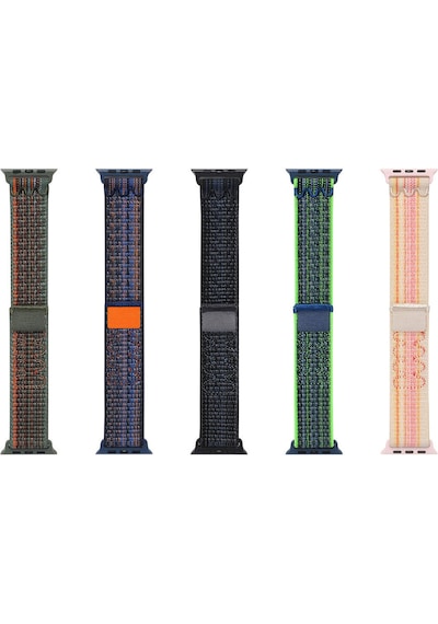 Goocamp Watch 10 46mm Uyumlu Krd-91 Hasır Kordon Strap Kayış-gri-mavi