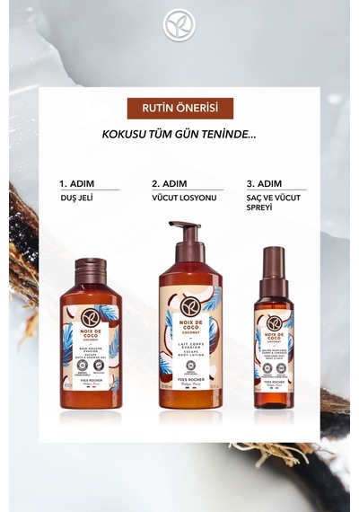 Yves Rocher Duş Jeli - Nemlendirici Tropikal Hindistan Cevizi -sls,sles İçermez,vegan-200ml Diğer