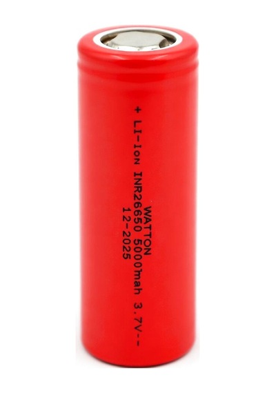 Inr 26650 5000mah 3.7v Li-ion Şarj Edilebilir Pil - Kırmızı Evimdeyokyok