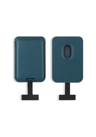 Lexroo Crd-09 Dahili Şarj Soket Aparatlı Magnetik Pu Deri Kartlık - Kahverengi