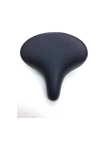Bisiklet Sele Ultra Geniş E-Bıke&Bisiklet Uyumlu Elastomer Yaylı 27 x 24 CM Siyah
