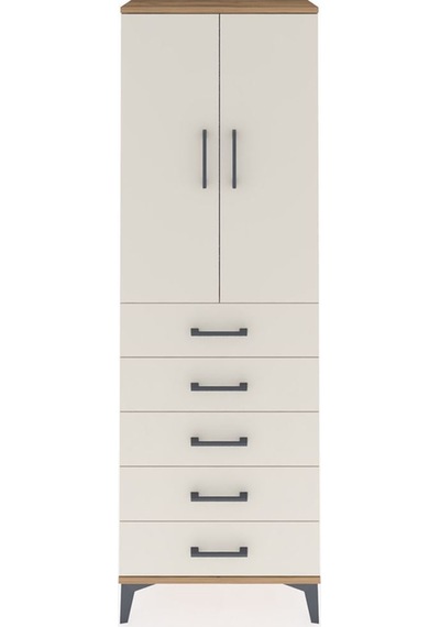 Arges Dolap Tek Raflı 5 Çekmeceli Tek Askılı 60x30x182 Çam-ay... Çam Arges Dolap Tek Raflı 5 Çekmeceli Tek Askılı 60x30x182 Çam-ay... Çam