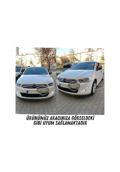 Citroen C Elysee 2012-2023 Uyumlu Üniversal Mercekli Angel Sis Farı Metal Su Geçirmez 76 Mm Halkalı Gündüz Farı Sis Farı 55450167