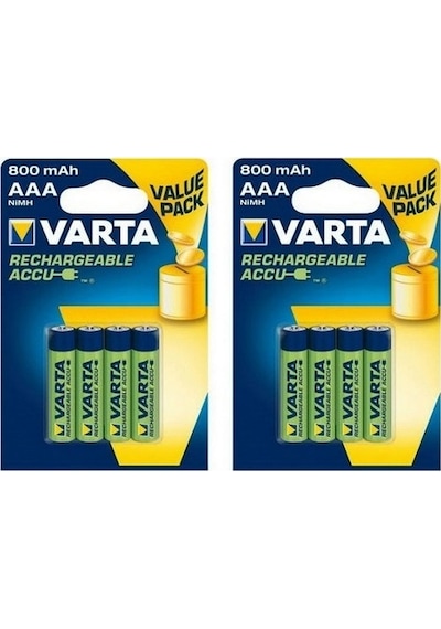 Varta Şarjlı Kalem Pil Aaa 800 Mah