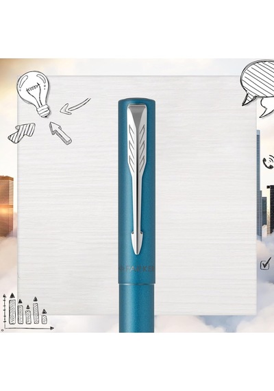 Parker Dolma Kalem Vector Xl Matte Teal M Blue Genel