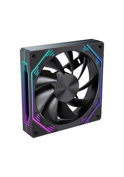 Ng-o120b 7 Adet 120mm Argb Fan 11x Argb Pwm Slot Kontrolcü Ve Kumanda Siyah