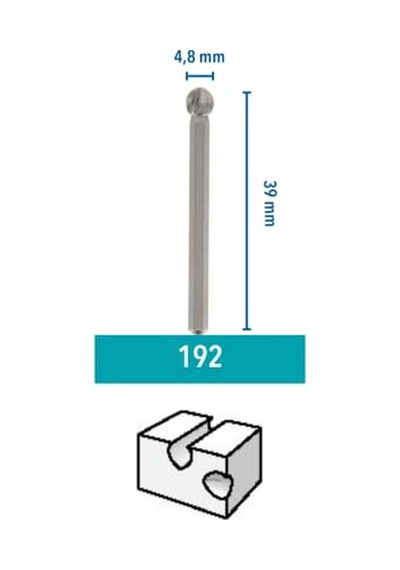 Yüksek Devirli Kesici Orta Boy Yuvarlak Uçlu 4 8 Mm 2'li