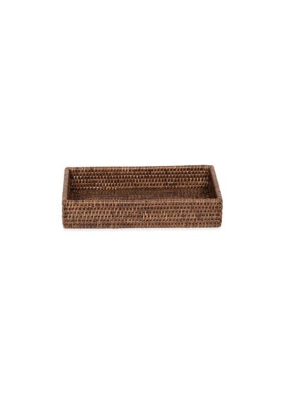 Basket Tepsi, Tezgah Üstü, 30xh6x16cm - Kahve Kahve