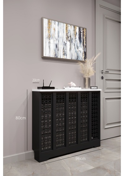 Dekoratif Petek Dolabı Kalorifer Peteği Kapatma Ünitesi Modern Tasarım İç Ölçü 96 Cm Dış Ölçü 100 Cm Petek 96 Siyah Üstü Beyaz D1 Dekoratif Petek Dolabı Kalorifer Peteği Kapatma Ünitesi Modern Tasarım İç Ölçü 96 Cm Dış Ölçü 100 Cm Petek 96 Siyah Üstü Beyaz D1