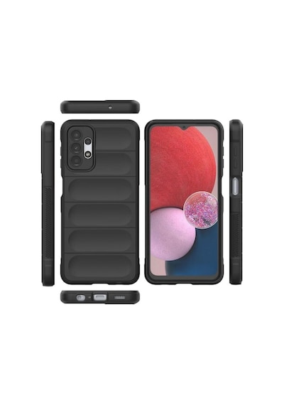 Samsung Galaxy A23 5G Uyumlu Silikon Kılıf - Kamera Korumalı Esnek Airbag Kapak - Kırmızı