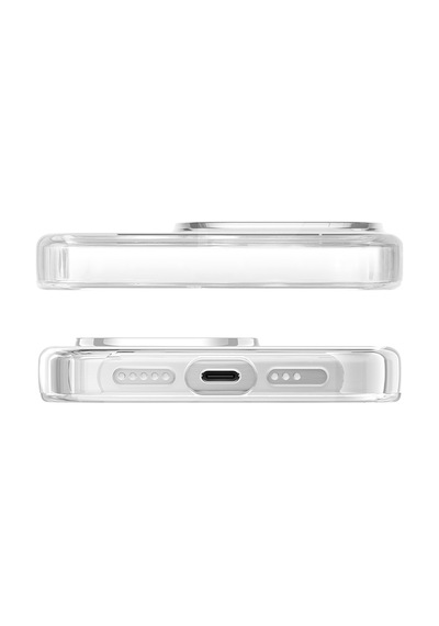 Apple Uyumlu iPhone 15 Pro Max Kılıf Magsafe Şarj Özellikli Standlı Pynana Dancing Streamer Serisi Kapak Beyaz