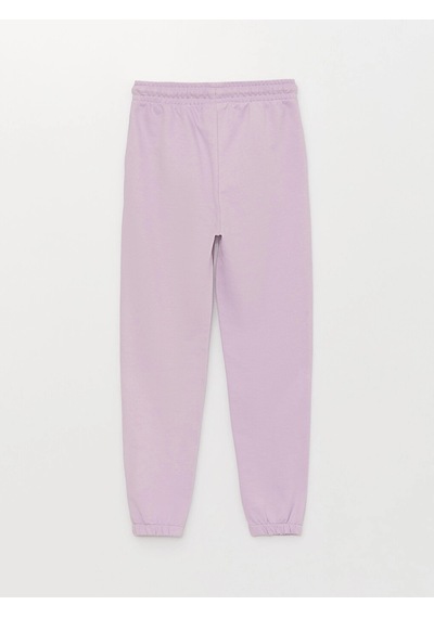 LC Waikiki Lcw Kids Lila Beli Lastikli Basic Kız Çocuk Jogger Eşofman Altı Lılac