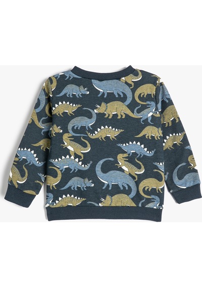 Koton Dinozorlu Sweatshirt Bisiklet Yaka Uzun Kollu Şardonlu Lacivert Desenli 4wmb10251tk 4WMB10251TK7D1 Lacivert Koton Dinozorlu Sweatshirt Bisiklet Yaka Uzun Kollu Şardonlu Lacivert Desenli 4wmb10251tk 4WMB10251TK7D1 Lacivert