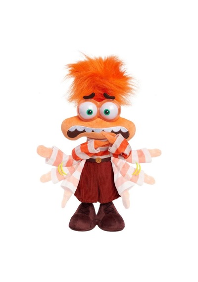 Inside Out 2 Endişe Sesli Hareketli Peluş Turuncu