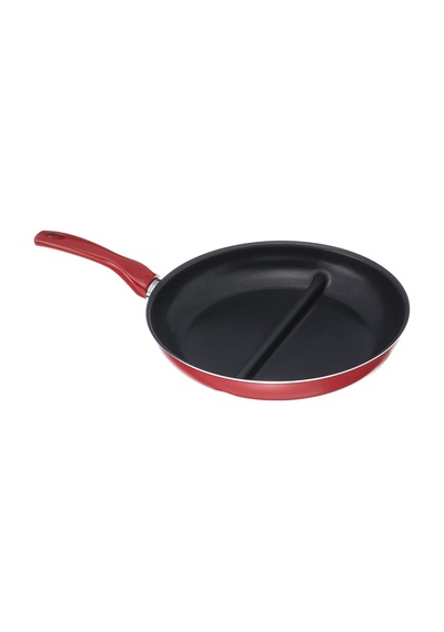 Redio 30 Cm Cingöz Çift Bölmeli Tava, Kırmızı