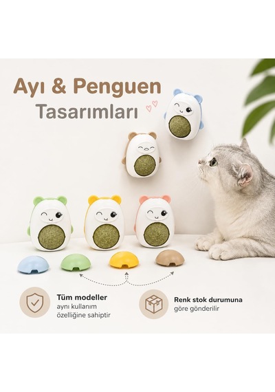 Sogud Kedi Nanesi Oyuncağı - Duvara Yapışan 360 Dönen Catnip Topu - Kapaklı Kedi Otu Yalama Topu - Sevimli Hayvan Tasarımlı İnteraktif Kedi Oyuncağı - Stok Durumuna Göre Renk Gönderilir Sogud Kedi Nanesi Oyuncağı - Duvara Yapışan 360 Dönen Catnip Topu - Kapaklı Kedi Otu Yalama Topu - Sevimli Hayvan Tasarımlı İnteraktif Kedi Oyuncağı - Stok Durumuna Göre Renk Gönderilir