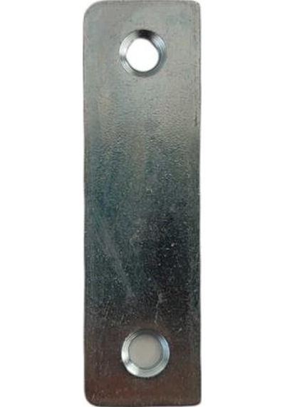 Metal Düz Gönye Lama 15x50 2 Mm İki Delikli Gri
