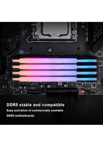 Oscoo White Radiantx R500 RGB 32GB (2X16) 6000MHZ CL46 DDR5 Ram