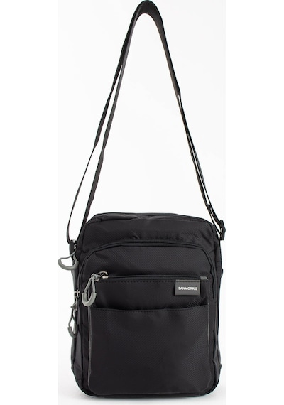 Sanmorris Unisex 5 Bölmeli Suya Dayanıklı Paraşüt Kumaş Organizer Çanta 25x21 Siyah