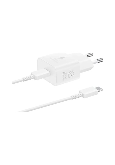 Samsung 25 Watt Şarj Adaptörü + Kablo Seti, Beyaz