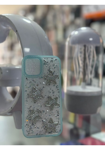 Apple Uyumlu iPhone 12 Pro Uyumlu Prl Kılıf Simli Zore Işıltı Kılıf -