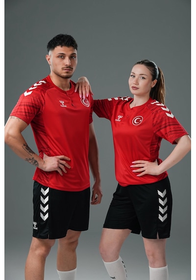 Hummel Milli Takım Line Kamp Tişört Kırmızı