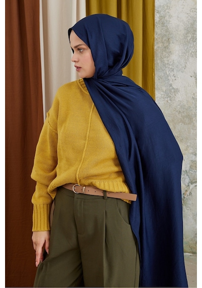 Moda Kaşmir Modal Şal Serisi Lacivert
