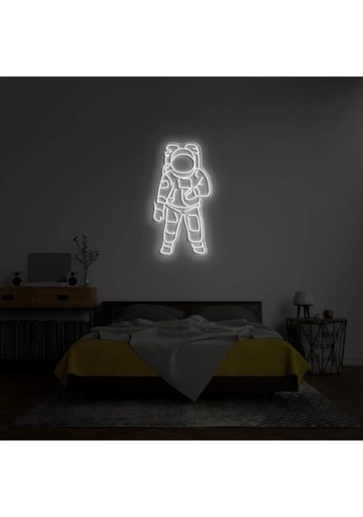 Astronot Neon Led Işık Gece Lambası Renkli