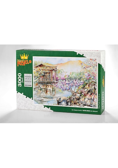 King Of Puzzle Çin Bahçesi Ahşap Puzzle 3000 Parça